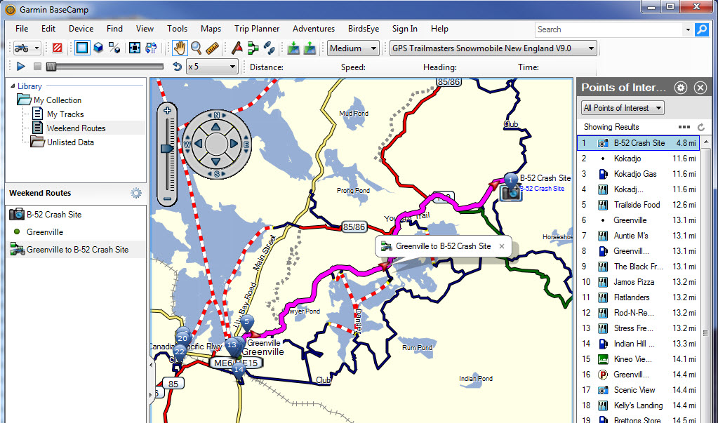 Create Route from Drag and Drop Dialog and POI List